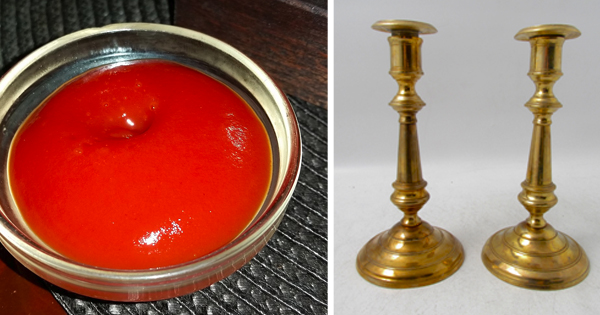 Lägg ketchup på ljusstaken i jul
