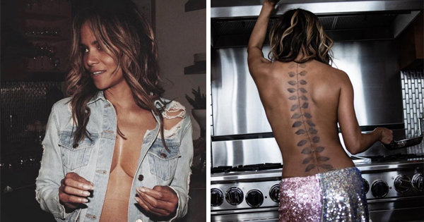 Halle Berry poserar topless på Instagram – fansen blir galna
