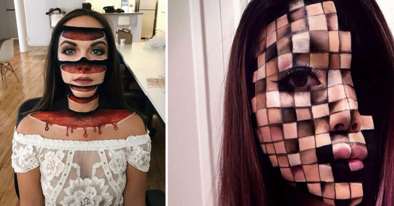 31-åriga Mimi Choi gör optiska illusioner med hjälp av bara smink, och det är helt galet häftigt!