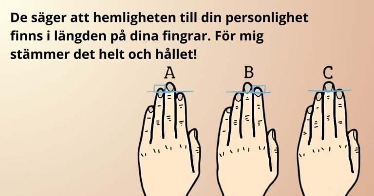 Vad din fingerlängd berättar om dig