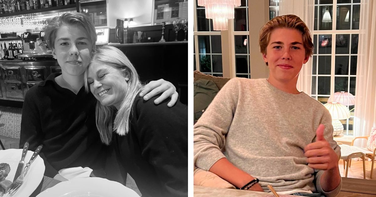 Nu avslöjar Pernilla Wahlgren sonen Theos nya jobb - och om framtiden