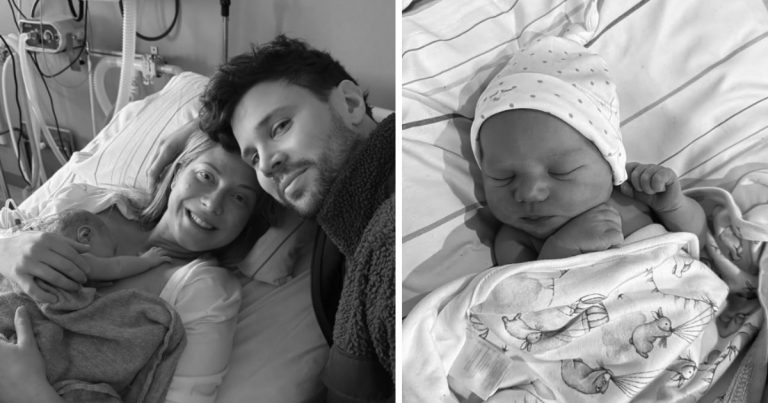 Sigrid Bernson och Robin Bengtsson har fått en dotter – visar upp lilla Vera